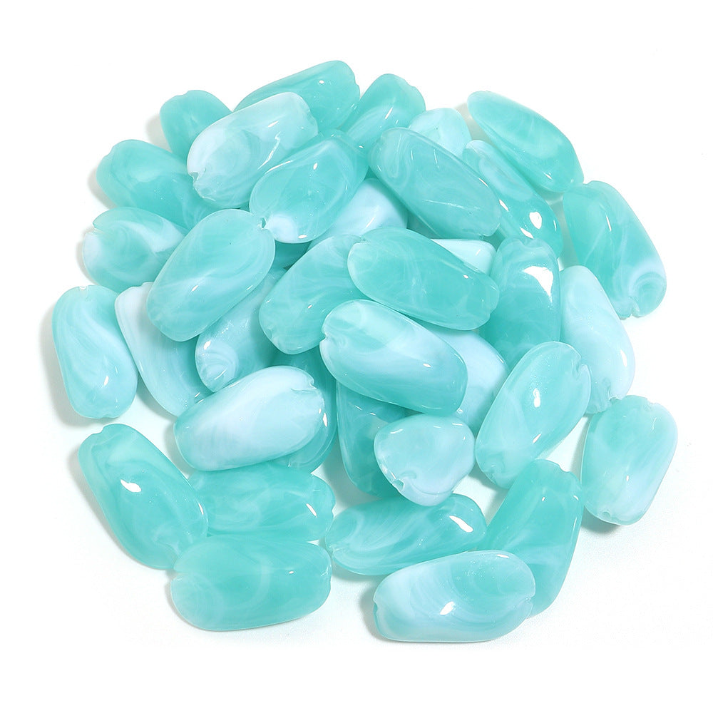 Handmade DIY Gradient Cloud Beads Two-tone Phone Chain Bracelet Wristband Jewelry Accessories Material Irregular Acrylic