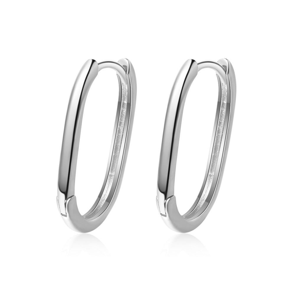 New Style U Shape Earrings For Elegant Looks, Available In Golden Color With Unique Geometric Design