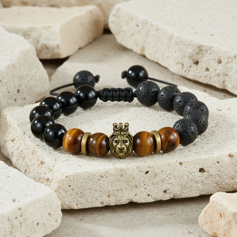 Beaded Retro Bracelets For Men In Gold And Silver, Stylish And Unique Accessories