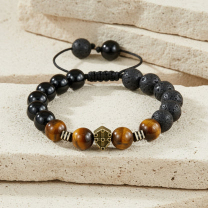 Beaded Retro Bracelets For Men In Gold And Silver, Stylish And Unique Accessories