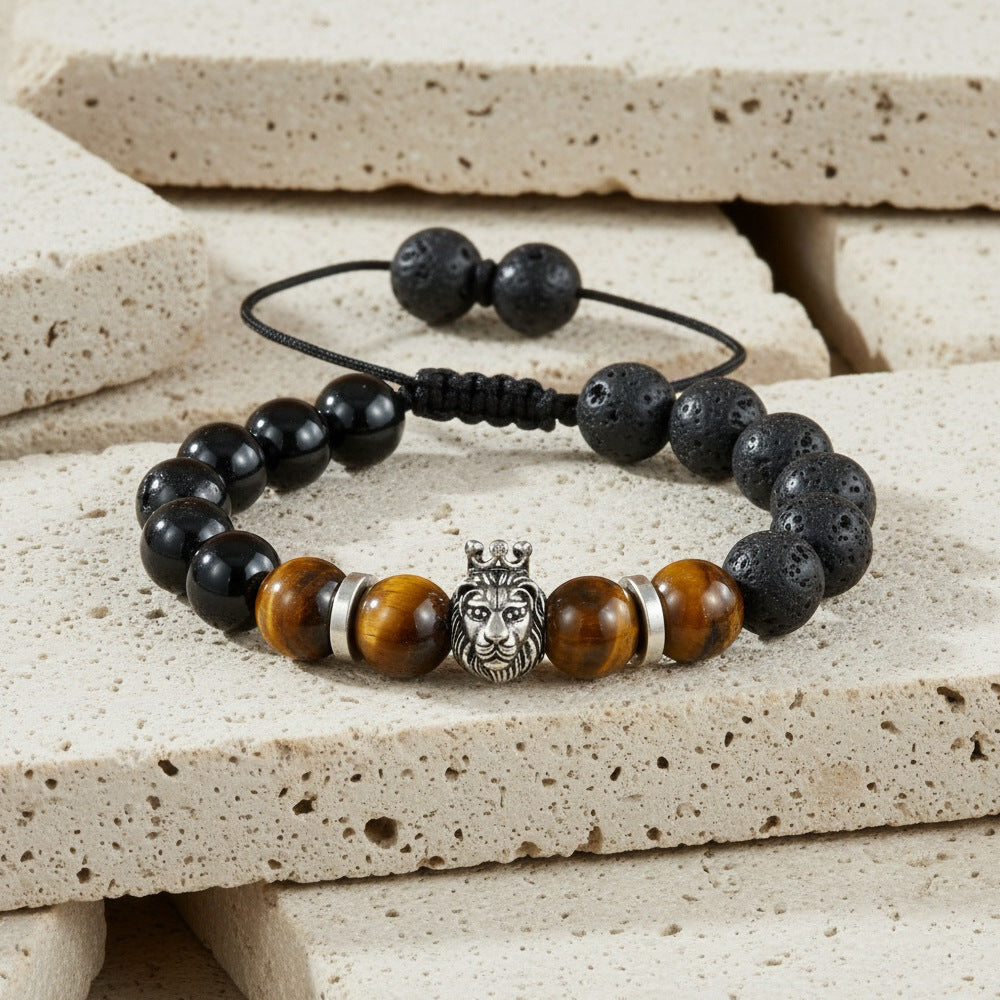 Beaded Retro Bracelets For Men In Gold And Silver, Stylish And Unique Accessories