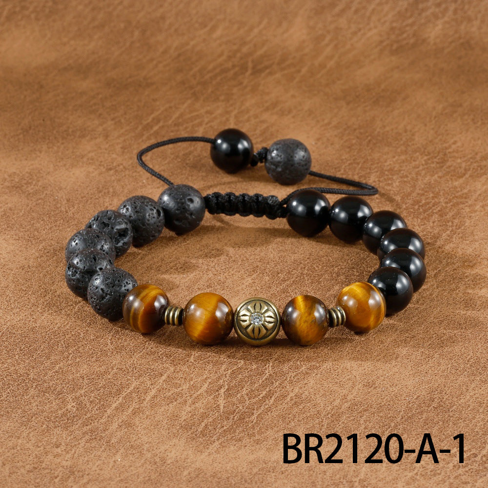 Beaded Retro Bracelets For Men In Gold And Silver, Stylish And Unique Accessories