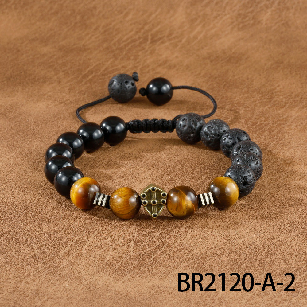 Beaded Retro Bracelets For Men In Gold And Silver, Stylish And Unique Accessories