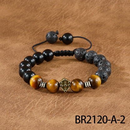 Beaded Retro Bracelets For Men In Gold And Silver, Stylish And Unique Accessories