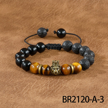 Beaded Retro Bracelets For Men In Gold And Silver, Stylish And Unique Accessories
