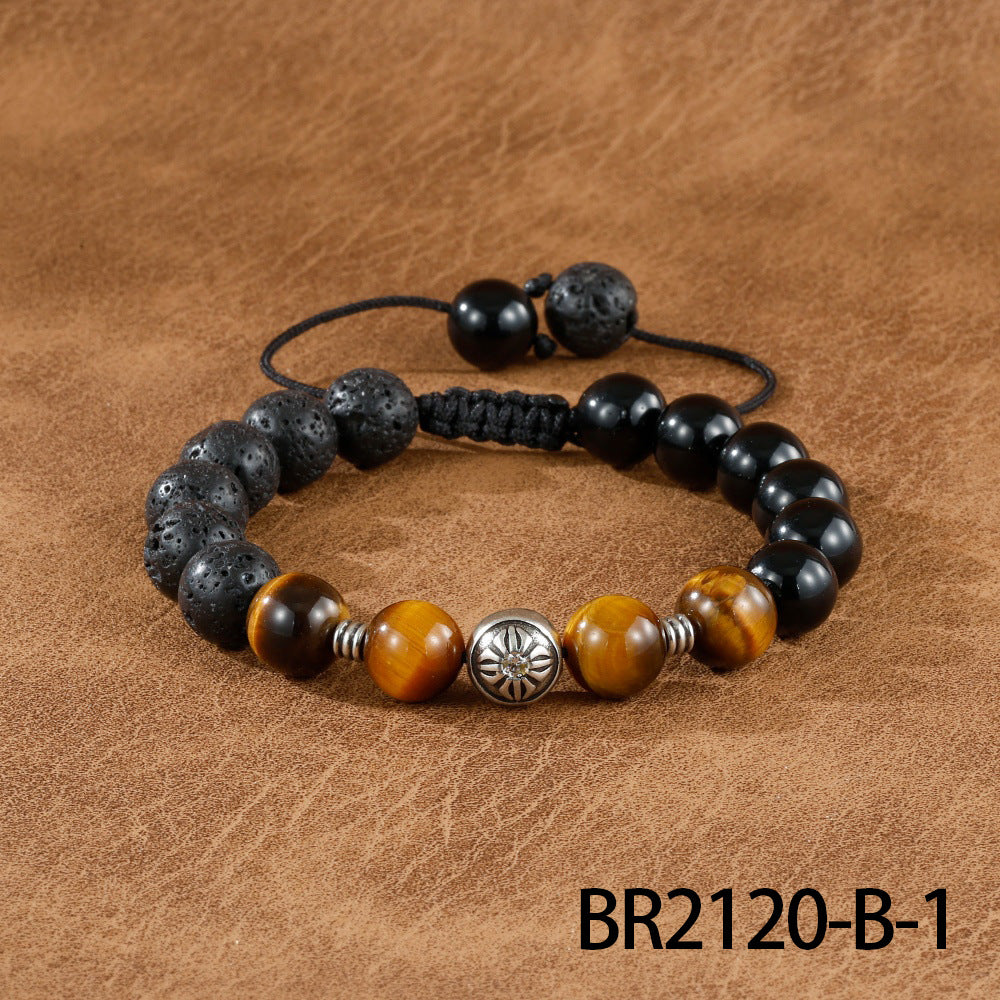 Beaded Retro Bracelets For Men In Gold And Silver, Stylish And Unique Accessories