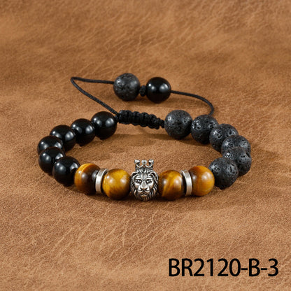 Beaded Retro Bracelets For Men In Gold And Silver, Stylish And Unique Accessories