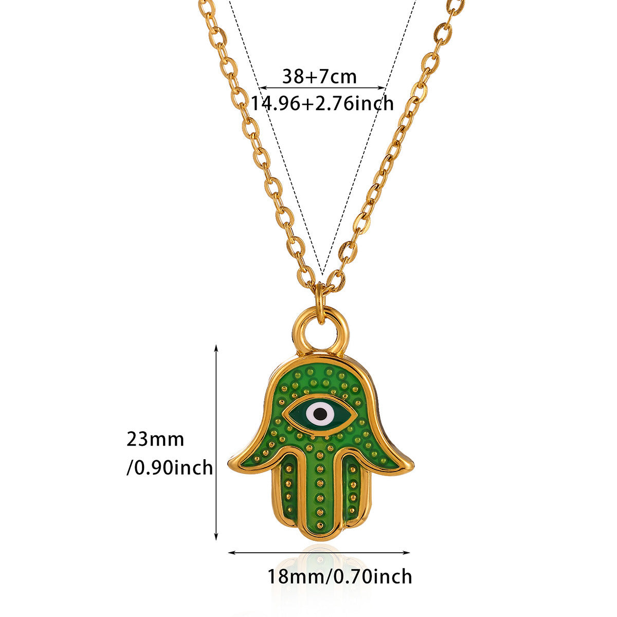 Devil's Eye Necklace For Women In Blue, Made Of Durable 304 Stainless Steel