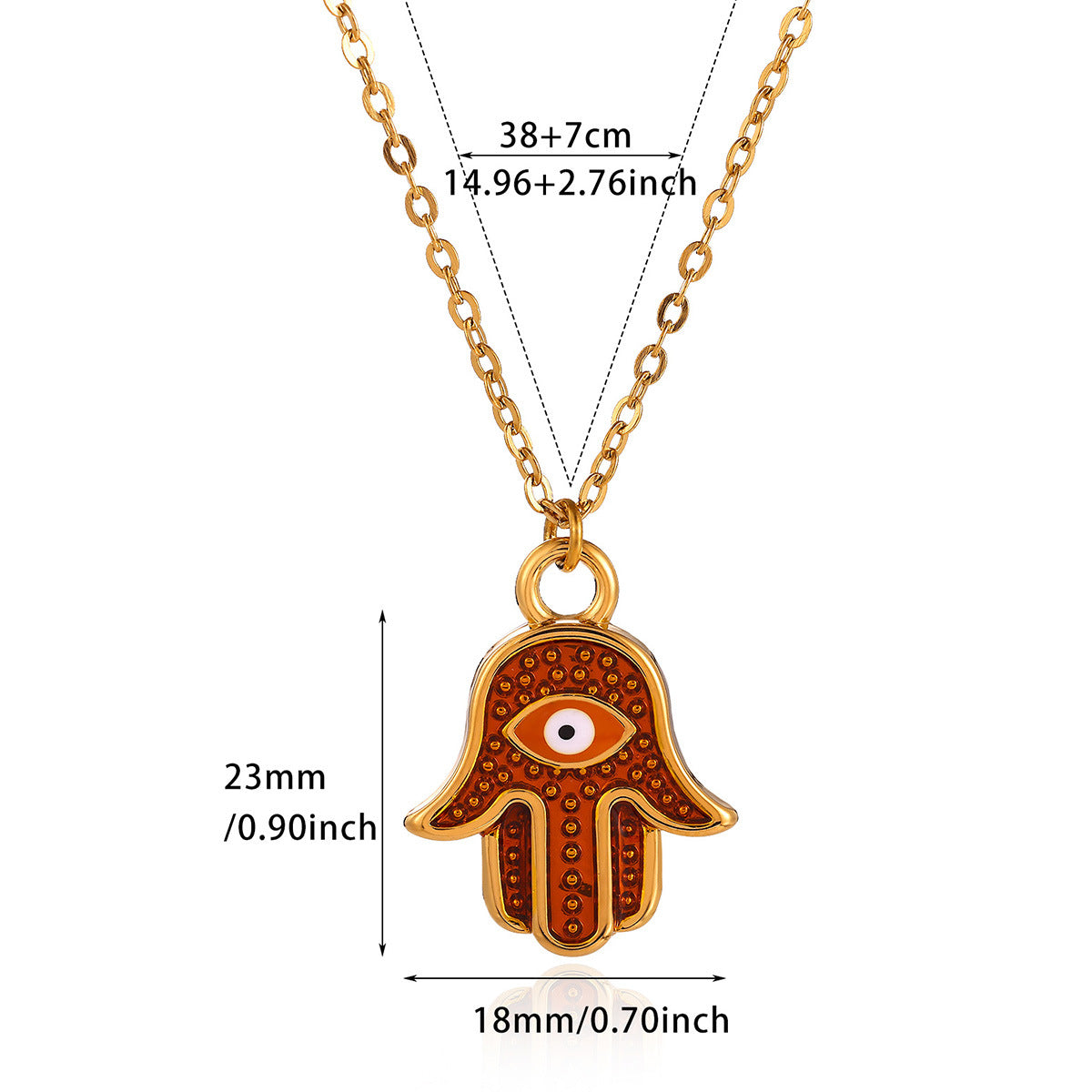 Devil's Eye Necklace For Women In Blue, Made Of Durable 304 Stainless Steel