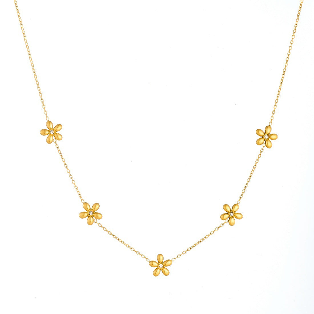 Elegant Women's Jewelry Set Featuring Beautiful Flowers Pattern, 1 Set