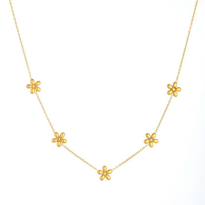 Elegant Women's Jewelry Set Featuring Beautiful Flowers Pattern, 1 Set