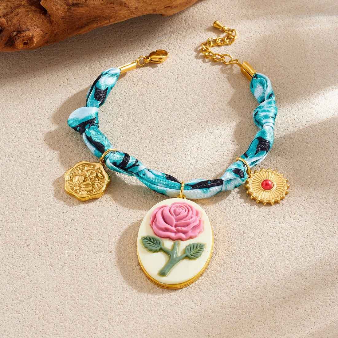 Blue Tie Dye Jewelry Set Featuring Cloth Material For Stylish And Unique Accessories