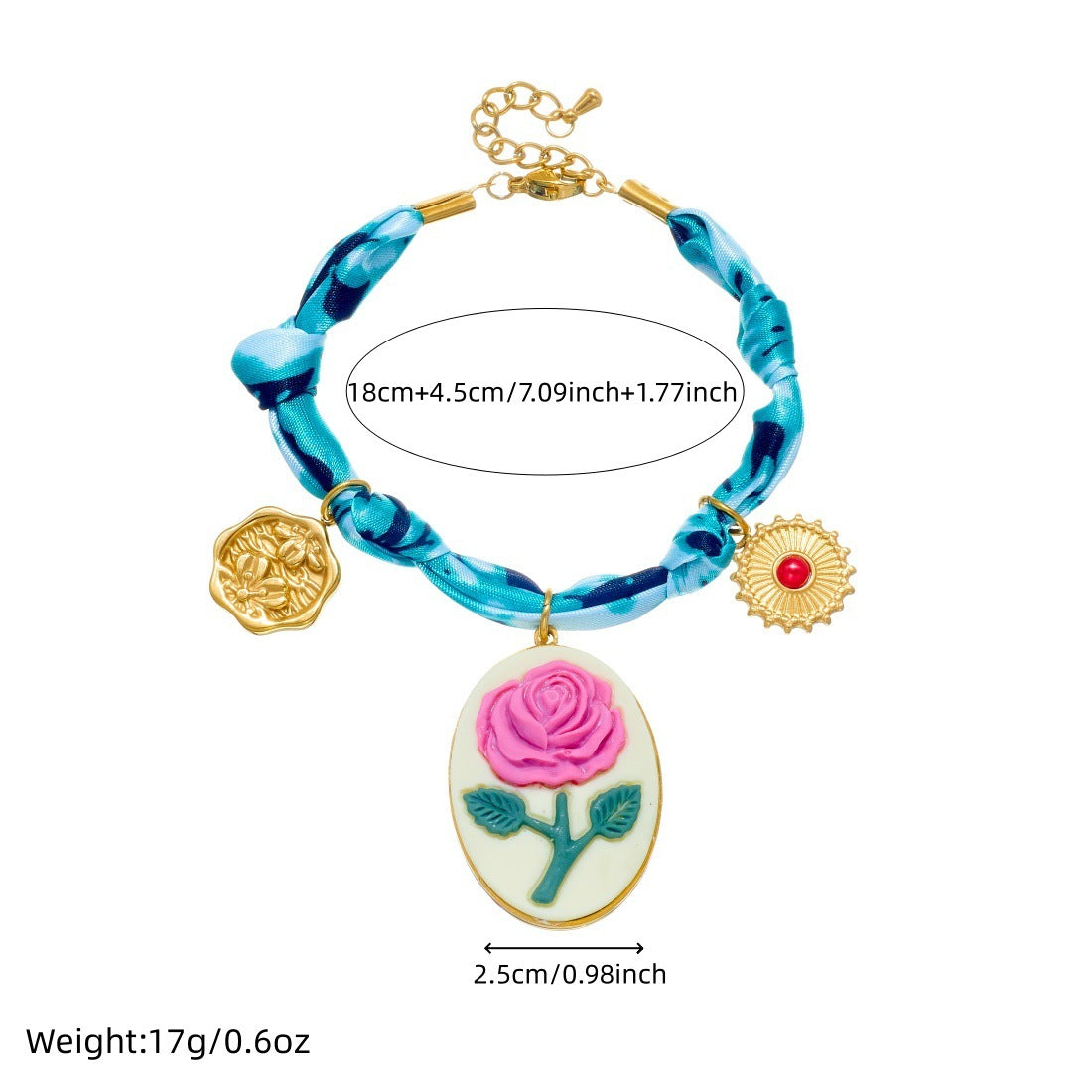 Blue Tie Dye Jewelry Set Featuring Cloth Material For Stylish And Unique Accessories