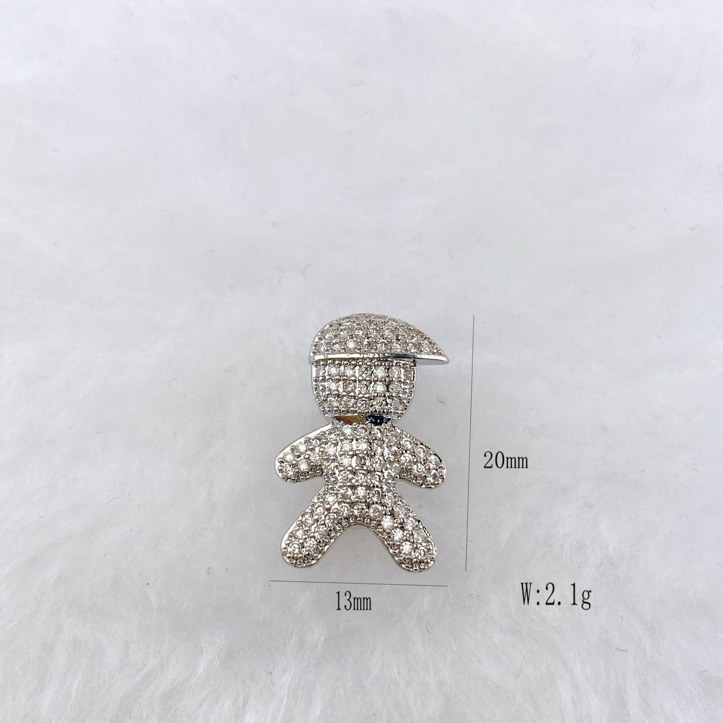 Copper Inlaid Zircon DIY Bracelet Accessories Wristband Free Combination Jewelry