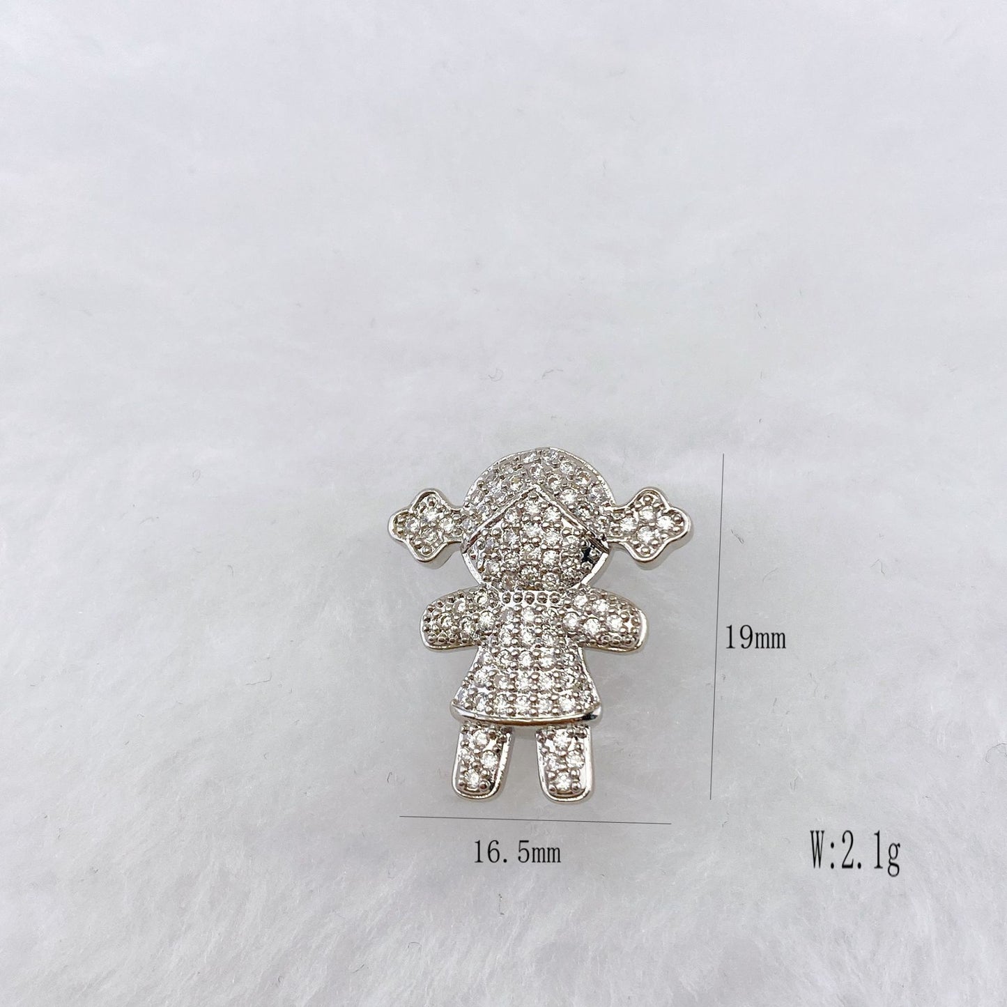 Copper Inlaid Zircon DIY Bracelet Accessories Wristband Free Combination Jewelry