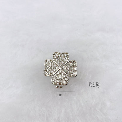 Copper Inlaid Zircon DIY Bracelet Accessories Wristband Free Combination Jewelry