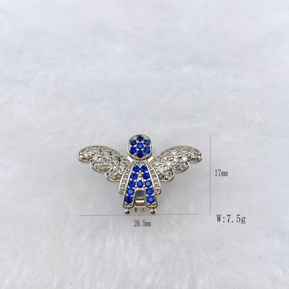 Copper Inlaid Zircon DIY Bracelet Accessories Wristband Free Combination Jewelry
