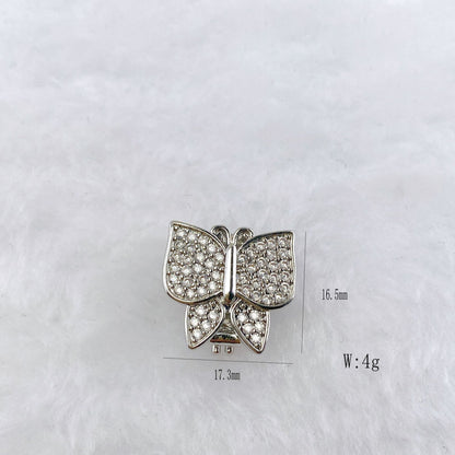 Copper Inlaid Zircon DIY Bracelet Accessories Wristband Free Combination Jewelry