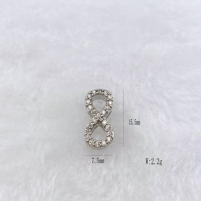 Copper Inlaid Zircon DIY Bracelet Accessories Wristband Free Combination Jewelry