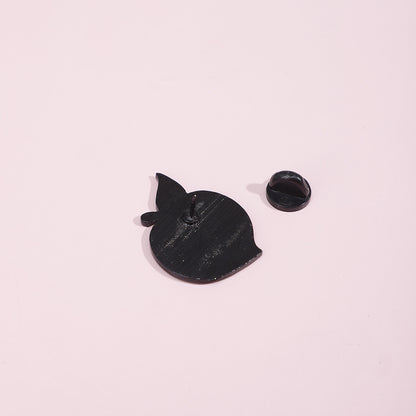 Cartoon Peach Pin Brooches In Alloy Featuring Cute Fruit Design