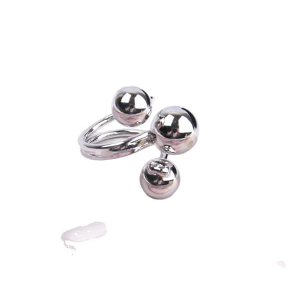 New Style Round Open Rings For Women In Gold Metal Adjustable Design