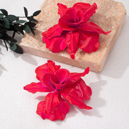 Pastoral Flower Earrings In Yellow, Perfect For A Charming And Elegant Look