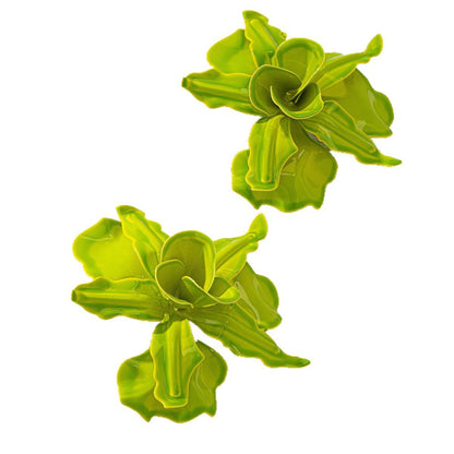Pastoral Flower Earrings In Yellow, Perfect For A Charming And Elegant Look