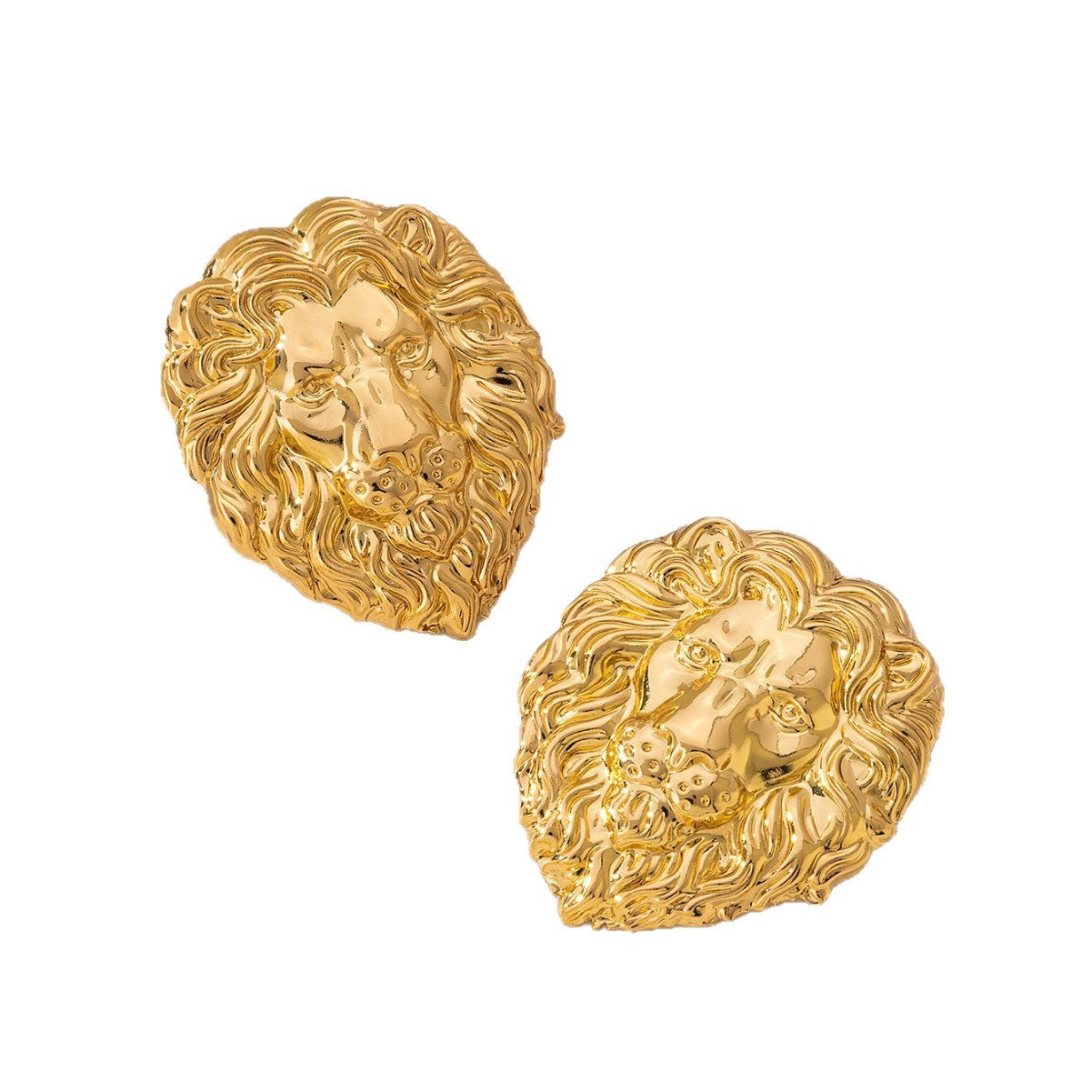 4 Pieces Lion Pattern Jewelry Set Made Of Durable Alloy, Perfect For Stylish Accessories