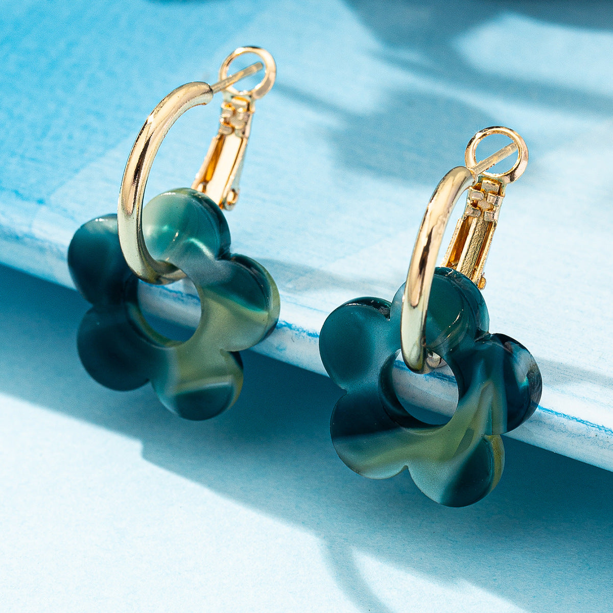 Flower Pattern Earrings For Women, Stylish Stud Earrings Available In Various Colours