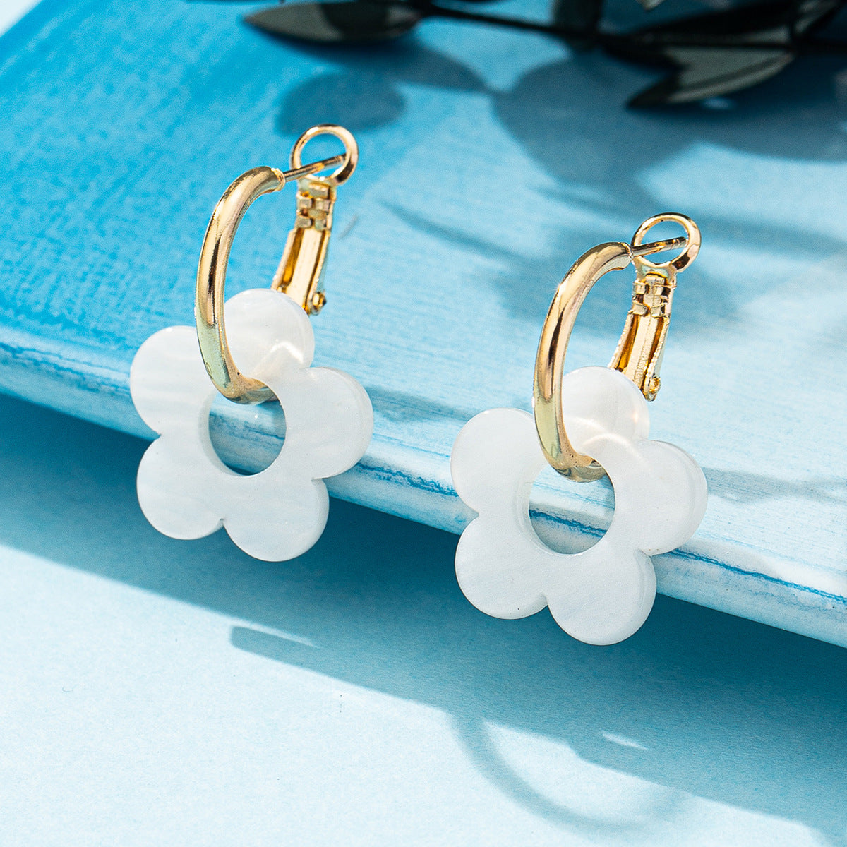 Flower Pattern Earrings For Women, Stylish Stud Earrings Available In Various Colours