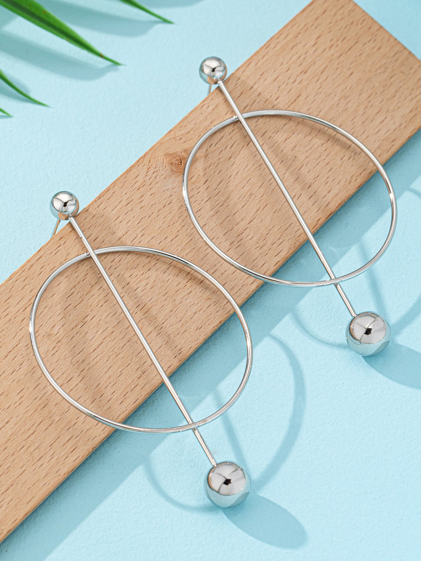 Gold Drop Earrings For Women Featuring Elegant Circle Pattern Design