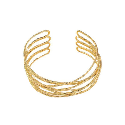 Novelty Geometric Gold Bangle For Stylish Accessories