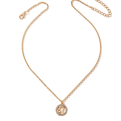 For Women Aries Constellation Necklace In Alloy With Regular Chain, Fashionable Daily Wear From Meiaicheng, Qingdao, Spring