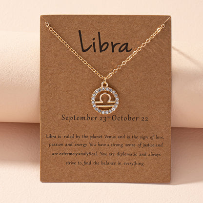 For Women Aries Constellation Necklace In Alloy With Regular Chain, Fashionable Daily Wear From Meiaicheng, Qingdao, Spring