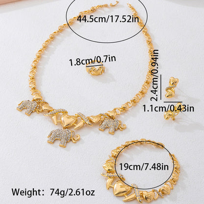 Elegant Golden Jewelry Set Featuring Timeless Design For Special Occasions