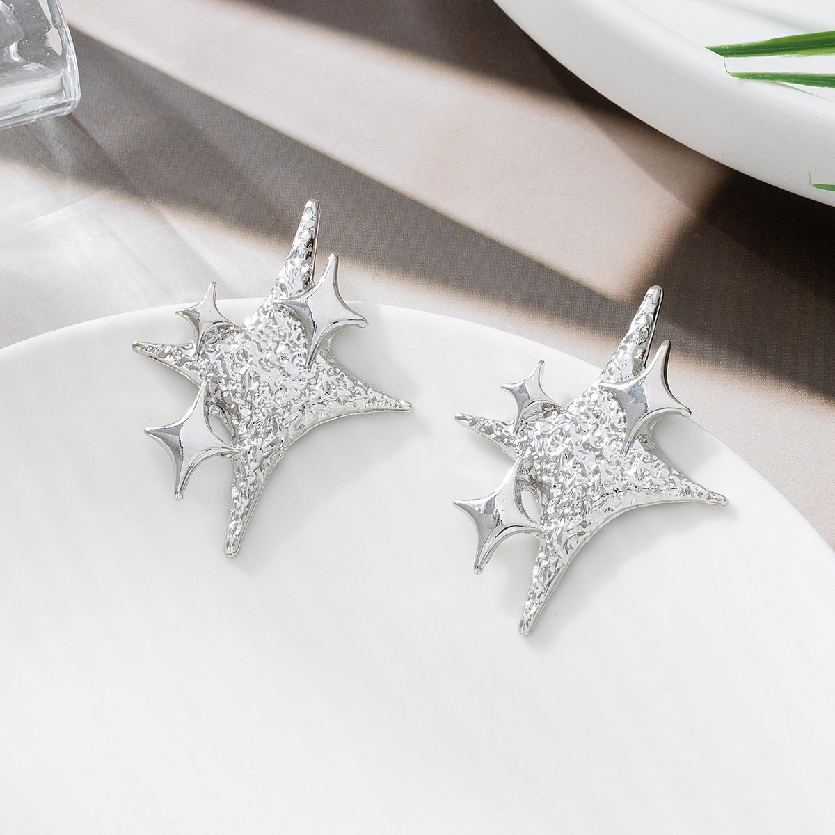 Golden Stud Earrings For Elegant Everyday Wear