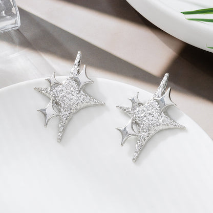 Golden Stud Earrings For Elegant Everyday Wear