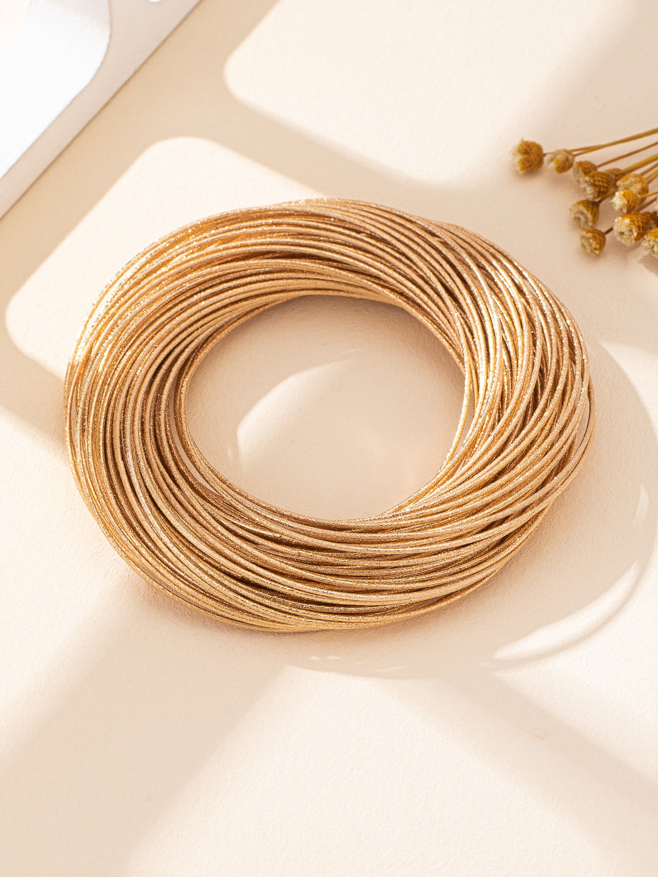 Gold And Silver Punk Style Bangle For A Bold, Simple Gothic Look
