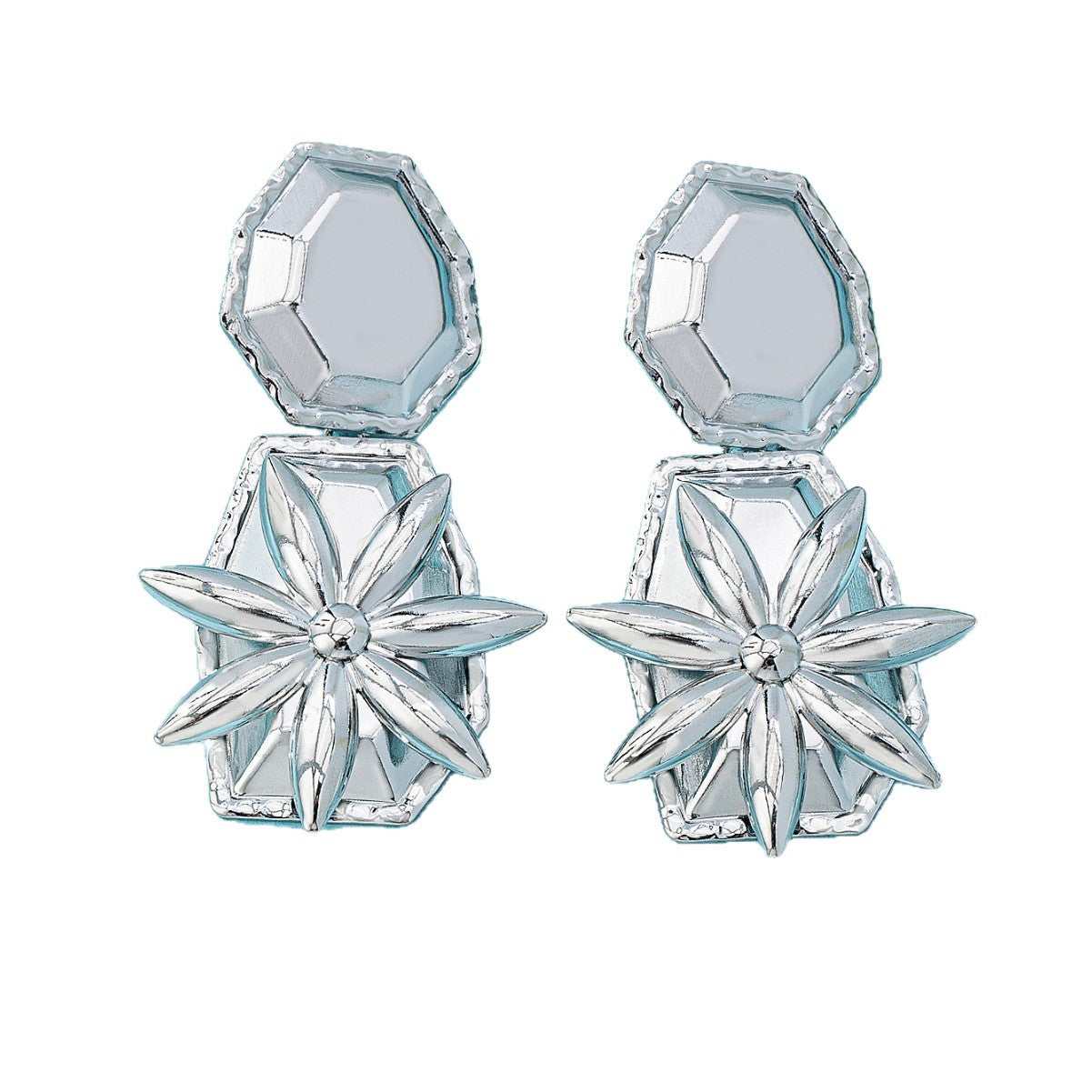 Retro Elegant Geometric Stud Earrings In Gold For A Stylish And Unique Look