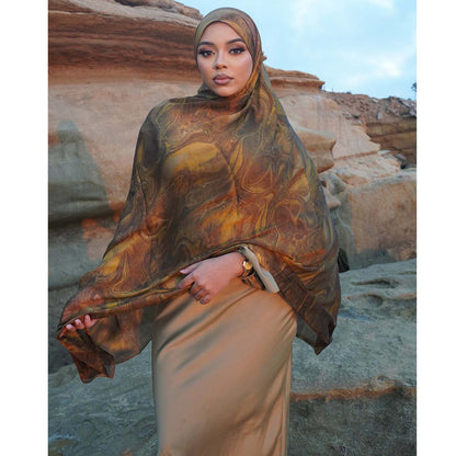 Silk Scarf Featuring Premium Silk Material, Elegant And Soft Kerchief For Stylish Accessories