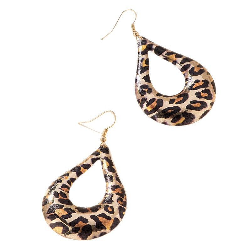 Exaggerated Water Droplets Drop Earrings In Gold For Unisex Wear