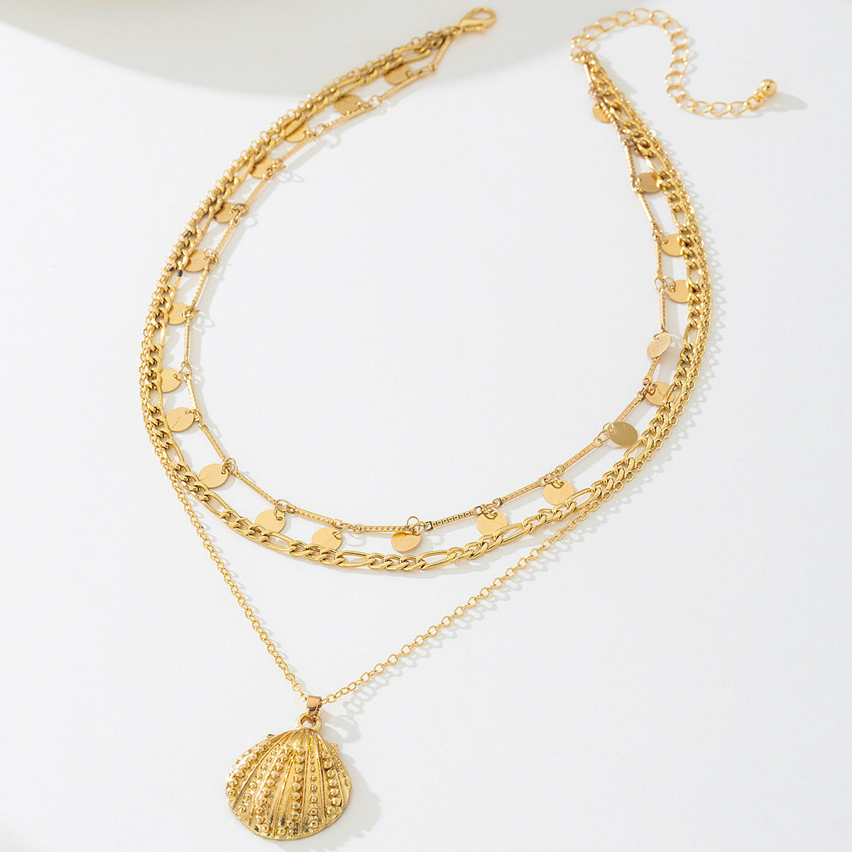 Beach Artificial Pearl Starfish Shell Necklace For Women Vintage Vacation Jewelry Zinc Alloy Beaded Necklace Vacation Accessories