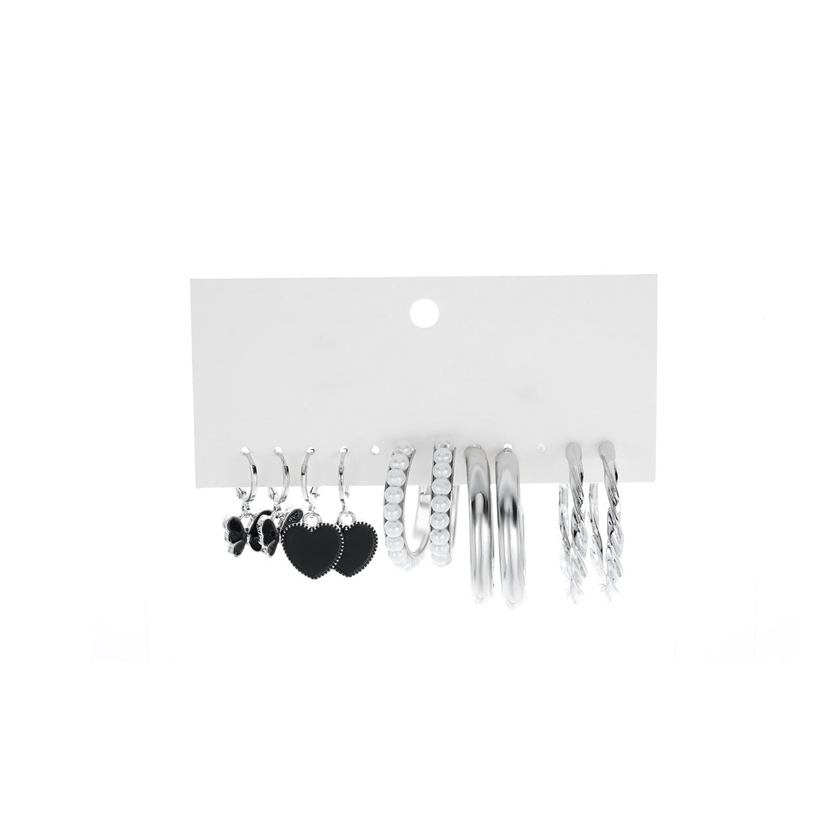 C Shape Earrings For Women In Golden Color, 1 Set
