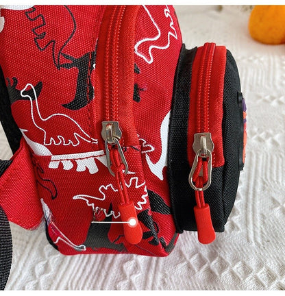 Unisex Bear Square Canvas Fanny Pack With Tassel And Sling Strap, Kids Shoulder Bag