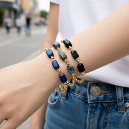 Bracelets For Women Featuring Natural Stone Inlay Material, Stylish And Elegant Jewelry Accessories