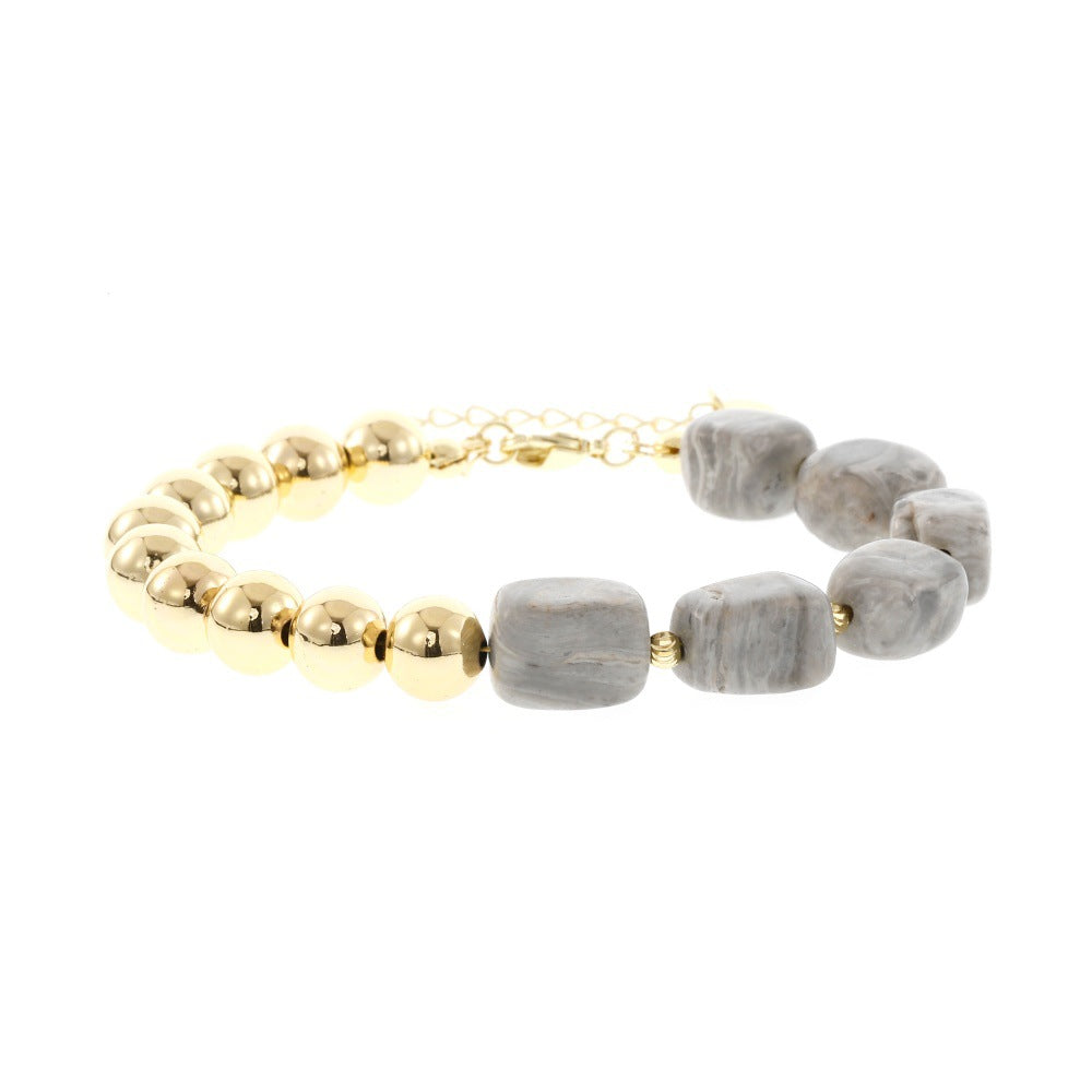 Natural Stone Beaded Agate Bracelets For Stylish Accessories In Various Colours