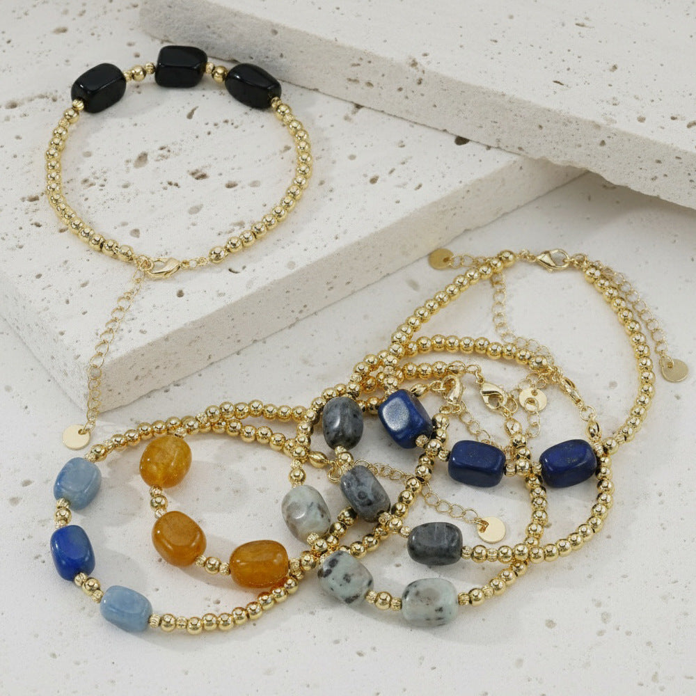 Bracelets For Women Featuring Natural Stone Inlay Material, Stylish And Elegant Jewelry Accessories