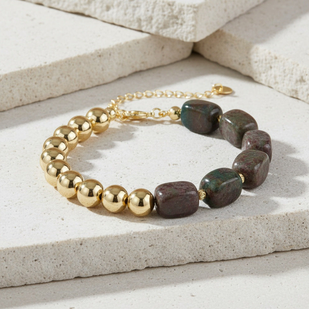 Natural Stone Beaded Agate Bracelets For Stylish Accessories In Various Colours