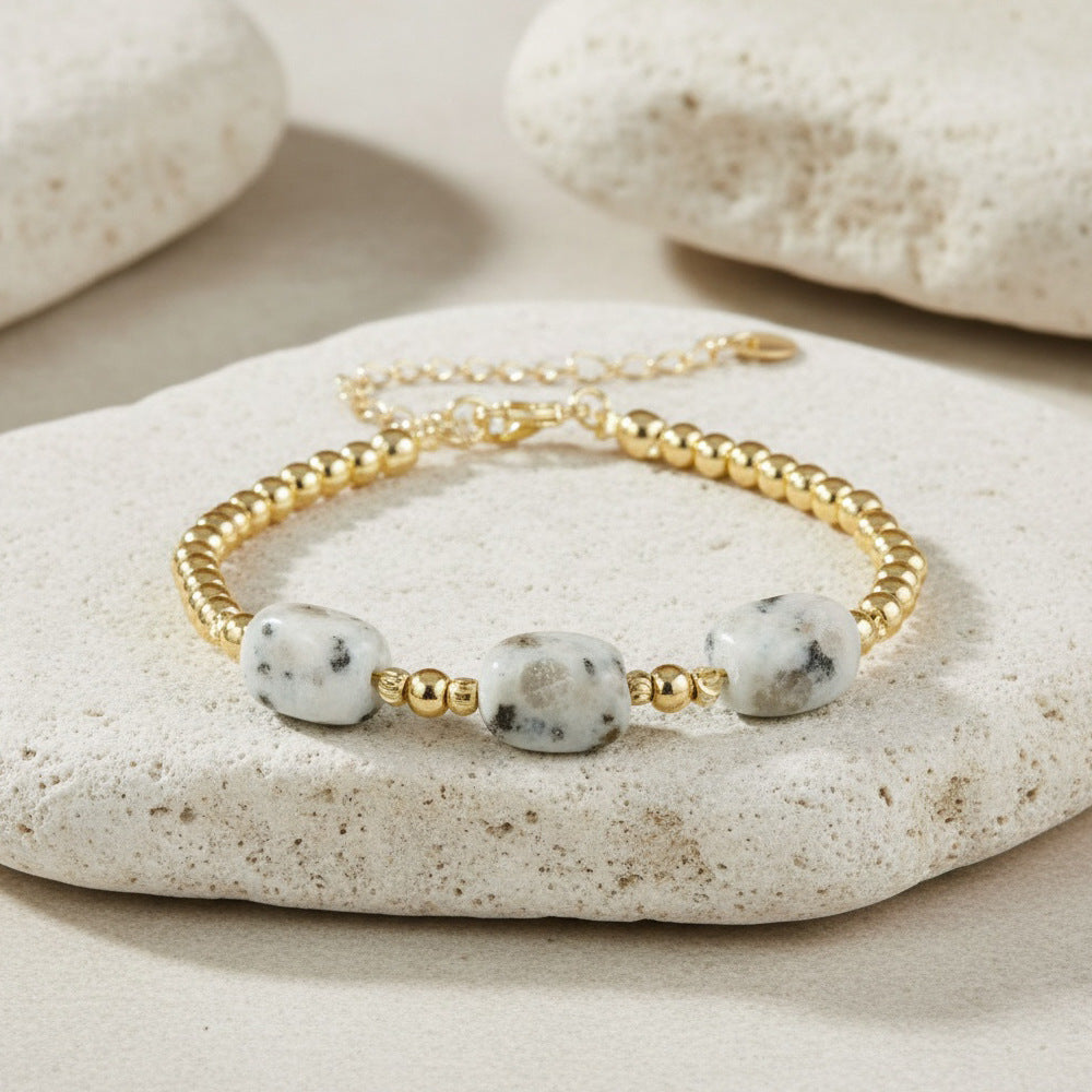 Bracelets For Women Featuring Natural Stone Inlay Material, Stylish And Elegant Jewelry Accessories