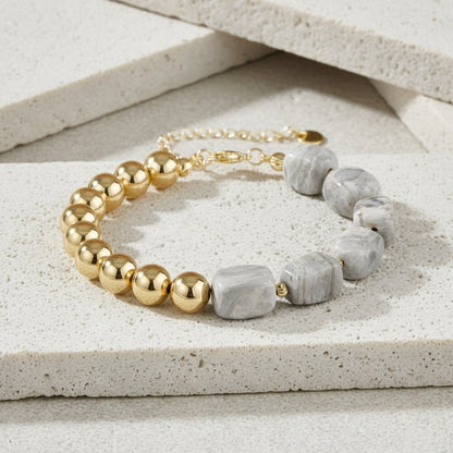 Natural Stone Beaded Agate Bracelets For Stylish Accessories In Various Colours